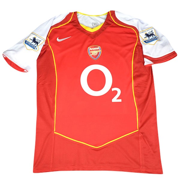 Camiseta Arsenal Primera equipación Retro 2004/05 Rojo